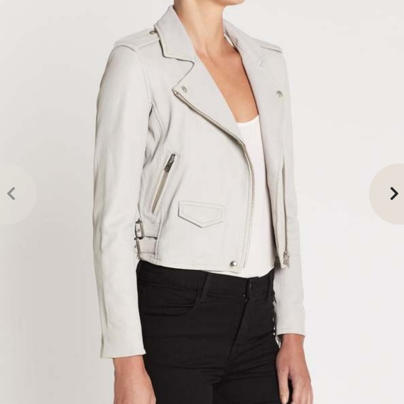 IRO Ashville Leather Moto Biker Jacket size 40 - Picture 12 of 17